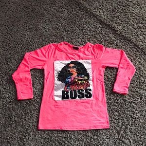 Girls long sleeved shirt, barely worn.